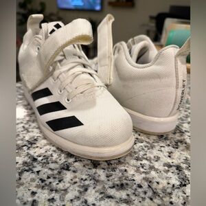 Adidas Women’s Lifters - White with Black Stripes